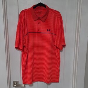 Under Armour Men's Bright Red Polo Shirt